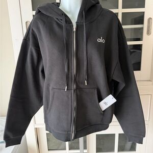 Accolade Black Full Zip Hoodie